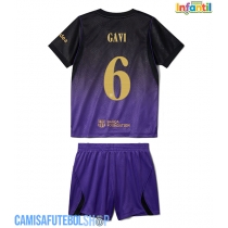 Camisa de time de futebol Barcelona Paez Gavi #6 Replicas 2º Equipamento Infantil 2026-27 Manga Curta (+ Calças curtas)